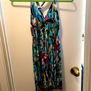 Strapped low cut dress